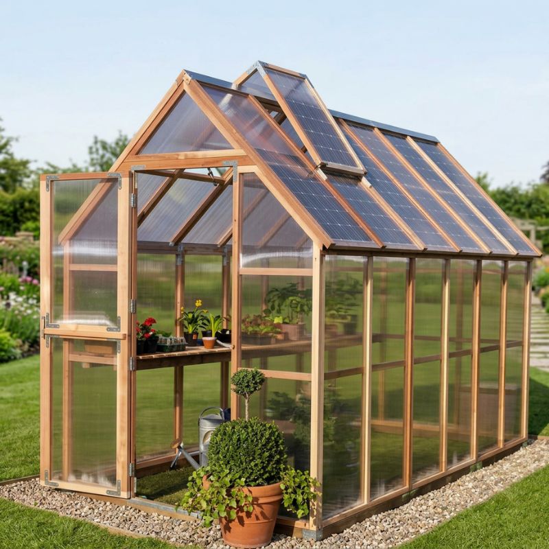 GardenHouse Mt. Hood Greenhouse 6′ x 12′ GKP612