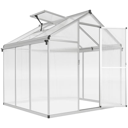 Outsunny 6 x 6ft Aluminium Frame Greenhouse