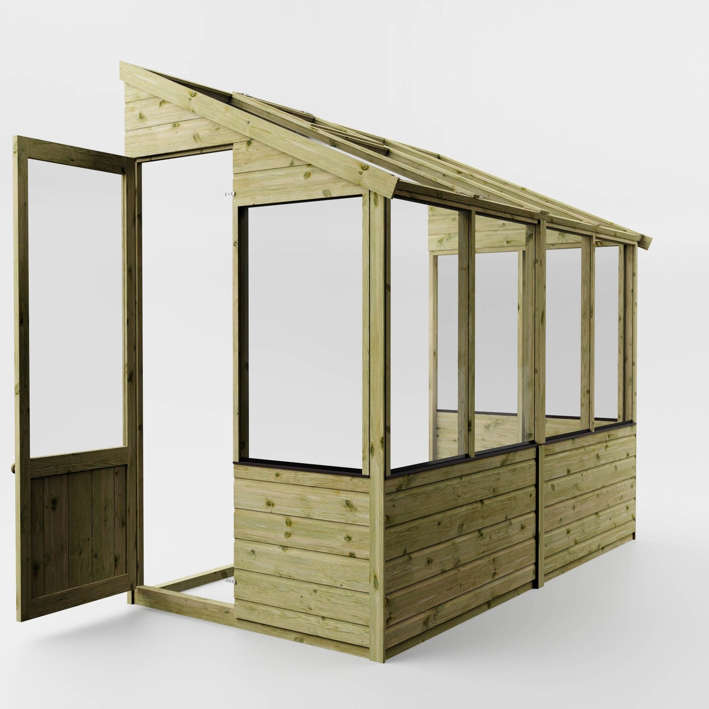 8 x 4 Traditional Lean-To Greenhouse