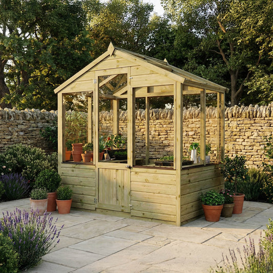 Traditional Wooden Greenhouse