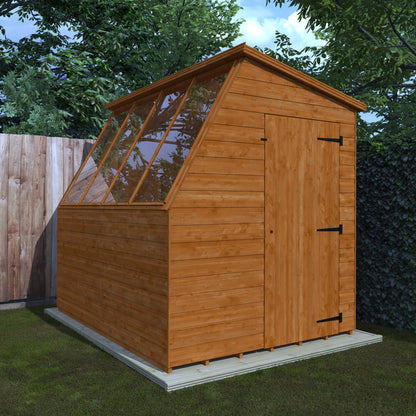 Norven Gardens Classic Potting Shed with a traditional door and window, ideal for gardening and outdoor storage.