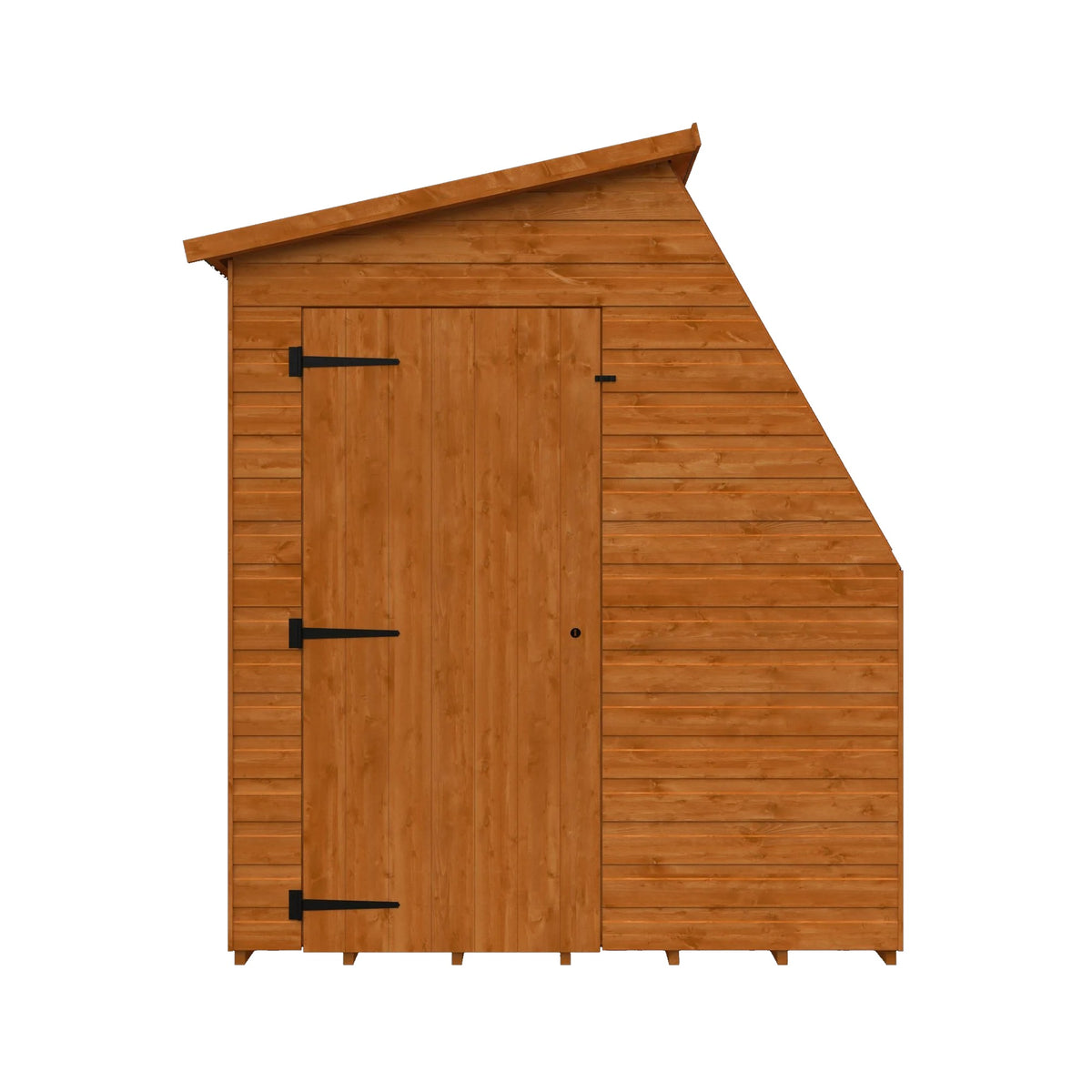 White Norven Gardens Classic Potting Shed with gable door and window, ideal for gardening and outdoor storage.